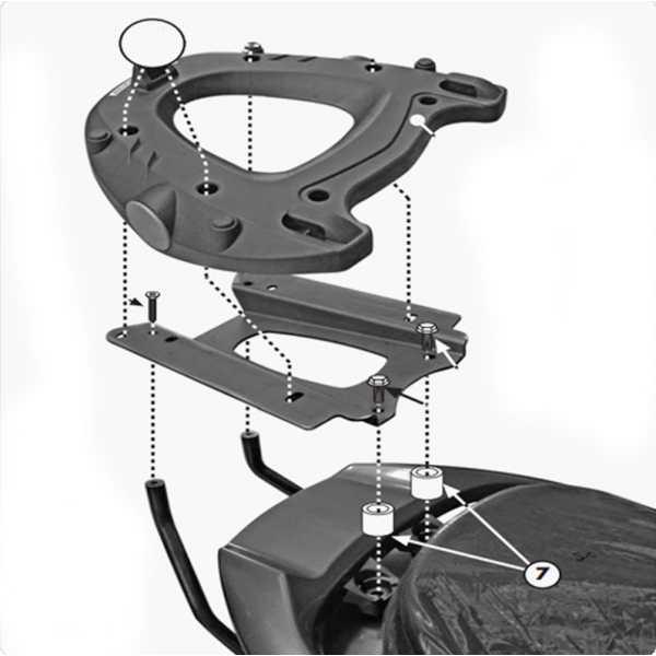 Givi Σχάρα SR233  Joyride Evo '09-13 Σχάρες βαλιτσών